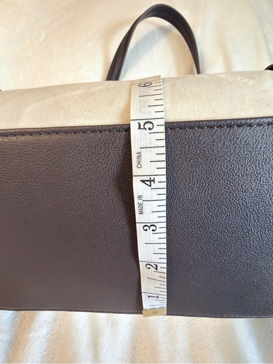 Juicy Couture Brown and Cream Logo Canvas Tote with Charm - Picture 6 of 6